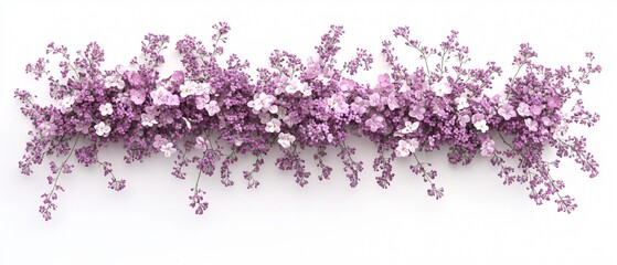Exquisite Top View of Lovely Lilac Flowers