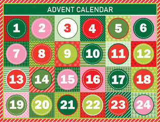 christmas advent calendar design