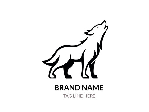 wolf drawing logo for company