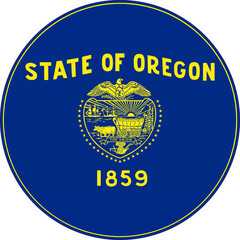 Oregon Circle Flag, Oregon Flag Icon