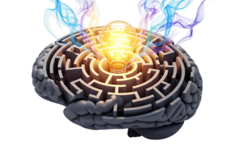 Creative brain finds brilliant solution in the maze