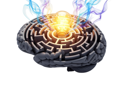 Creative brain finds brilliant solution in the maze