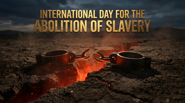 Powerful Symbol of Freedom Shattered Shackles on Abolition of Slavery Day