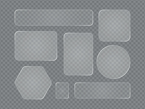 Set of modern Liquid glass glassmorphism UI design elements smartphone interface icons, and buttons, screen mobile for web, app, banners, and social media projects vector illustration.