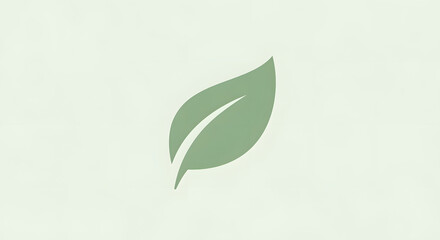 Simple green leaf design conveys natural growth and earthy wellness, perfect for sustainable businesses, environmental campaigns, or organic product branding that needs clean modern elegance