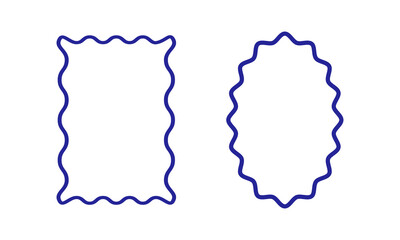 Hand drawn ink vintage frames.