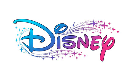 A colorful, cursive wordmark with stylized stars trailing and emanating from it against black