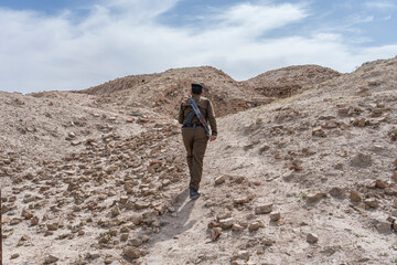 View of the ruins of Uruk, a major ancient city in Mesopotamia, Iraq