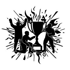 Hockey shield with wings