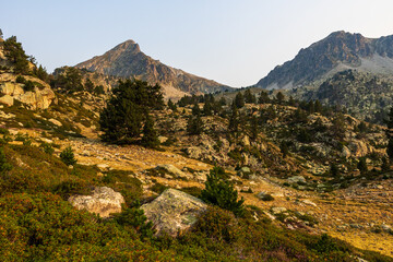 Pic du Bastan at dawn from Lac Supérieur near the refuge
