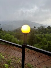 street lamp in the park