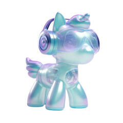 3D Art Toy blind box design, anthropomorphic pony mascot IP. Core style is a minimalist trendy figure, 