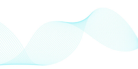 3D rendered illustration of a DNA strand featuring a dynamic, wavy blue line pattern with a technology concept and artistic light element as a vector illustration backdrop