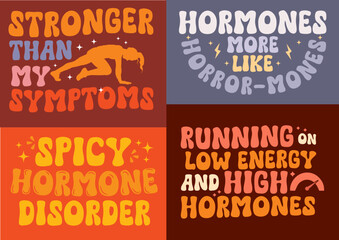 Pcos humorous women health awareness typography