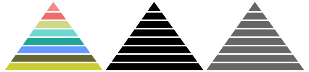 infographic triangle, business pyramid infographic design.