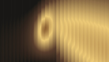 Golden Abstract Gradient Background with Radiant Circular Glow and Layered Vertical Light Streaks
