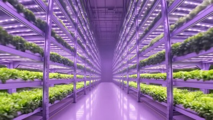 Innovative Indoor Vertical Farm: Sustainable Agriculture and Modern Farming Techniques Demonstrated
