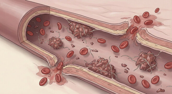 Intravascular Coagulation with Fibrin Clots