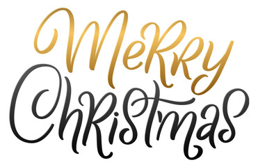 Merry Christmas. Merry Christmas inscription on a transparent background. 