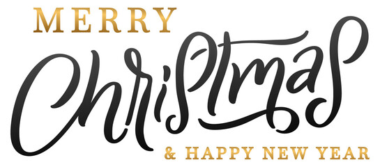 Merry Christmas. Merry Christmas inscription on a transparent background. 