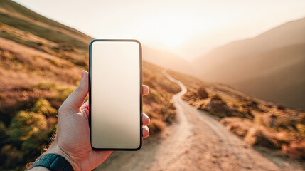 mobile phone in the hand