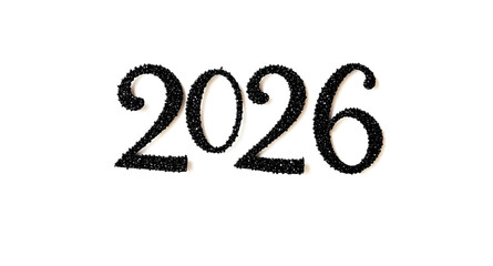 2026, silhouette, new, year, abstract, conceptual, minimal, line, outline, contour, design, art, poster, banner, card, greeting, message, typography, lettering, graphic, illustration, simple, clean, s