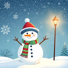 snowman wallpaper, snowy christmas background, winter festive scene, snow design illustration, holiday snowman wallpaper, kids snowman art, seasonal greeting wallpaper, cute winter cartoon, snowman wi
