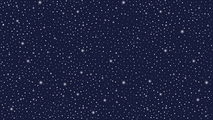Fototapeta premium Snow dark blue background. Snowflakes winter backdrop.