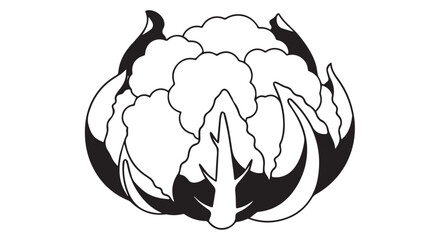 Monochrome Stylized Flower Emblem with Bold Petal Shapes and Circular Symmetry.