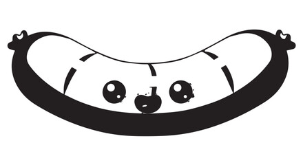 Playful Cartoon Banana with Big Smile in Whimsical Illustration.