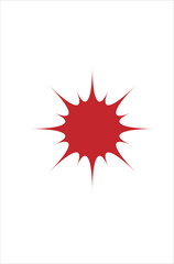 vector illustration of a red star