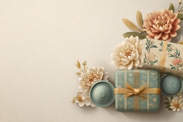 Fototapeta premium Korean Traditional Gift Promotion Template