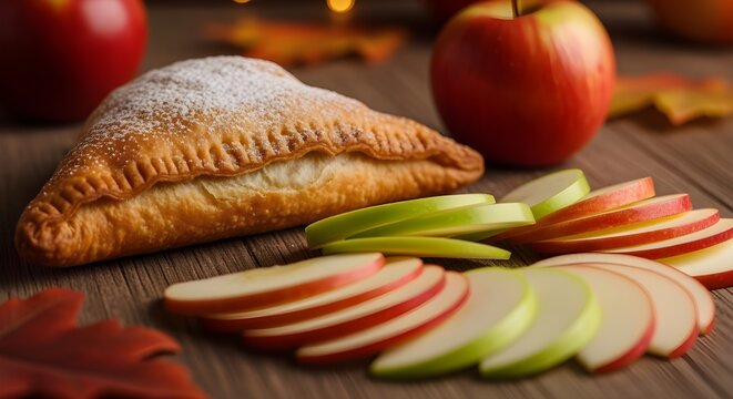 pastry whith apple pices