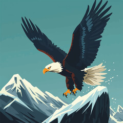 bald eagle in flight