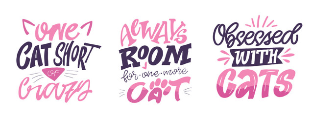 Funny hand drawn doodle lettering quote about pet lovers. Lettering for t-shirt design, mug print, bag print, clothes fashion. 100% hand drawn vector image.