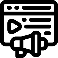 browser line icon. Clean and minimalist vector icon for websites, mobile apps, presentations, and logos. Fully scalable and customizable for any project.