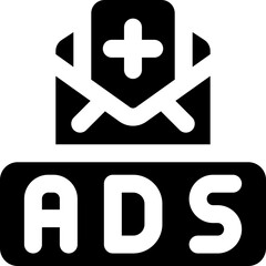 invitation glyph icon. Strong and solid vector icon for websites, mobile interfaces, presentations, and visual branding. High quality and easy to edit.