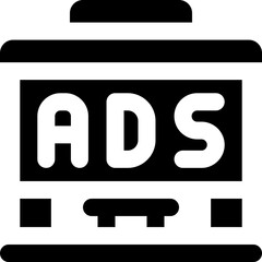 bus stop glyph icon. Strong and solid vector icon for websites, mobile interfaces, presentations, and visual branding. High quality and easy to edit.