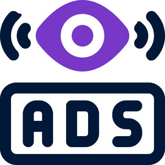 views duotone icon. Sleek and modern vector icon for websites, mobile apps, marketing materials, and corporate design. Fully scalable and ready to use.