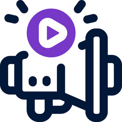content duotone icon. Sleek and modern vector icon for websites, mobile apps, marketing materials, and corporate design. Fully scalable and ready to use.