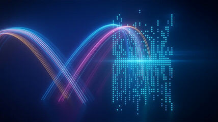 worldwide network connection, digital art illustration, Generative AI