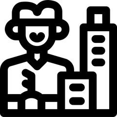 ownership line icon. Clean and minimalist vector icon for websites, mobile apps, presentations, and logos. Fully scalable and customizable for any project.