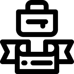 Obraz premium protection line icon. Clean and minimalist vector icon for websites, mobile apps, presentations, and logos. Fully scalable and customizable for any project.