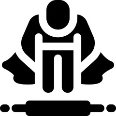 role model glyph icon. Strong and solid vector icon for websites, mobile interfaces, presentations, and visual branding. High quality and easy to edit.