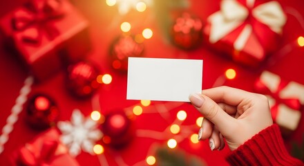 Obraz premium Holiday cheer radiates from this image with gifts, ornaments, and sparkling lights adding to the festive mood.