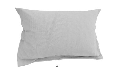 3D Render a pillow with a white cover on it