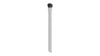 3D Render a white brush with a black handle