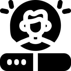 progress glyph icon. Strong and solid vector icon for websites, mobile interfaces, presentations, and visual branding. High quality and easy to edit.