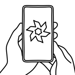 Simple touch on digital screen