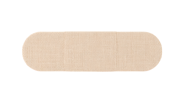 Adhesive Bandage on White Background graphic image isolated on a transparent background